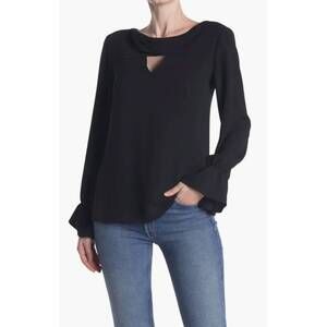 NEW TRINA TURK ayako top in black